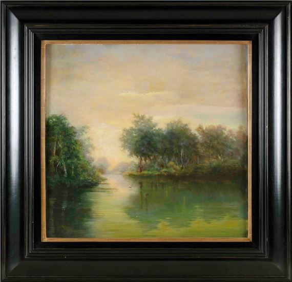 River landscape by Marla Korr, 1950