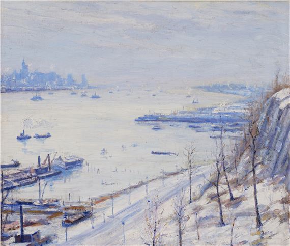 Water View of New York by Max Kuehne, Executed in 1911
