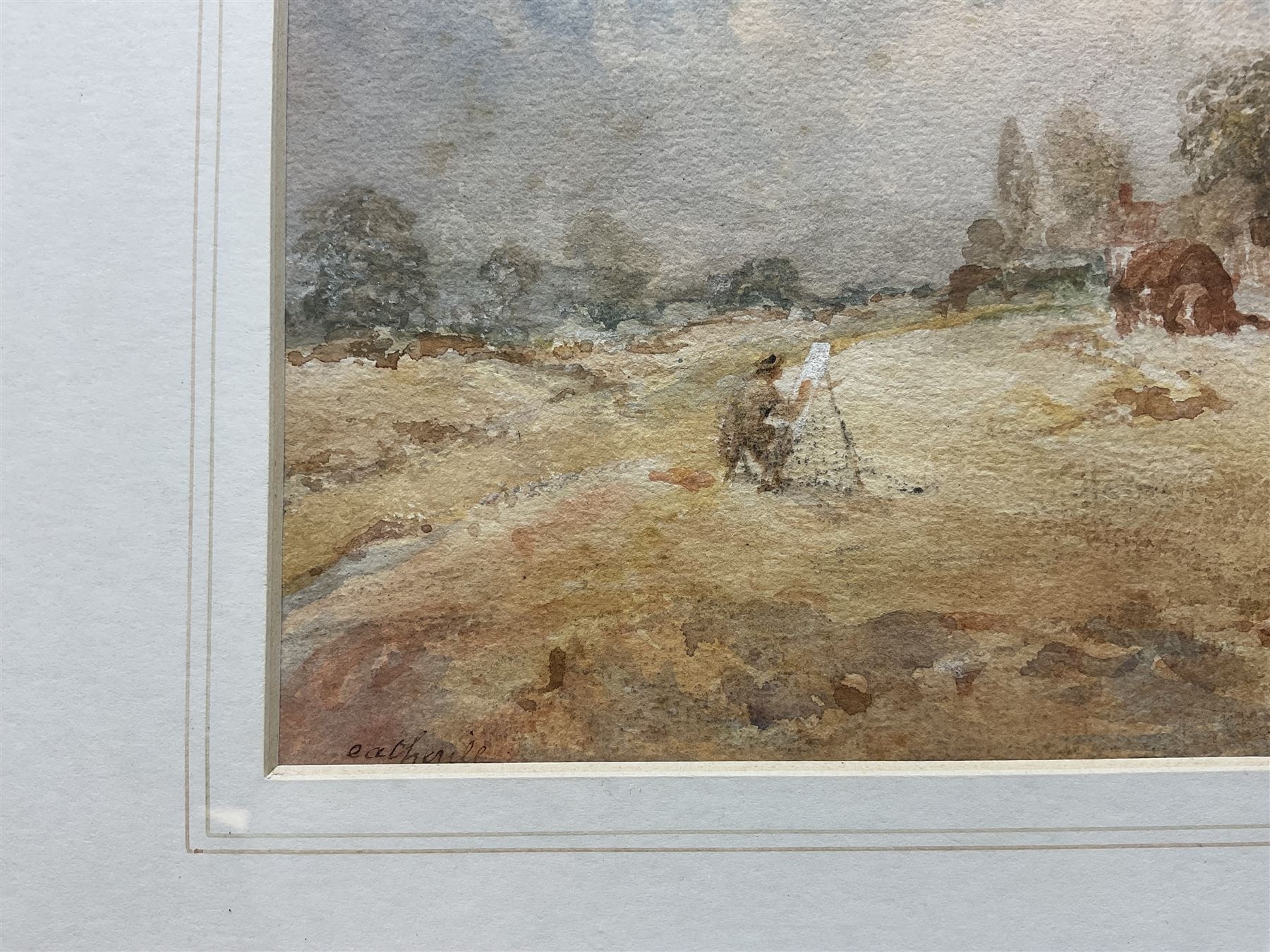George Weatherill | The Artist Painting Mulgrave Cottage Goathland ...