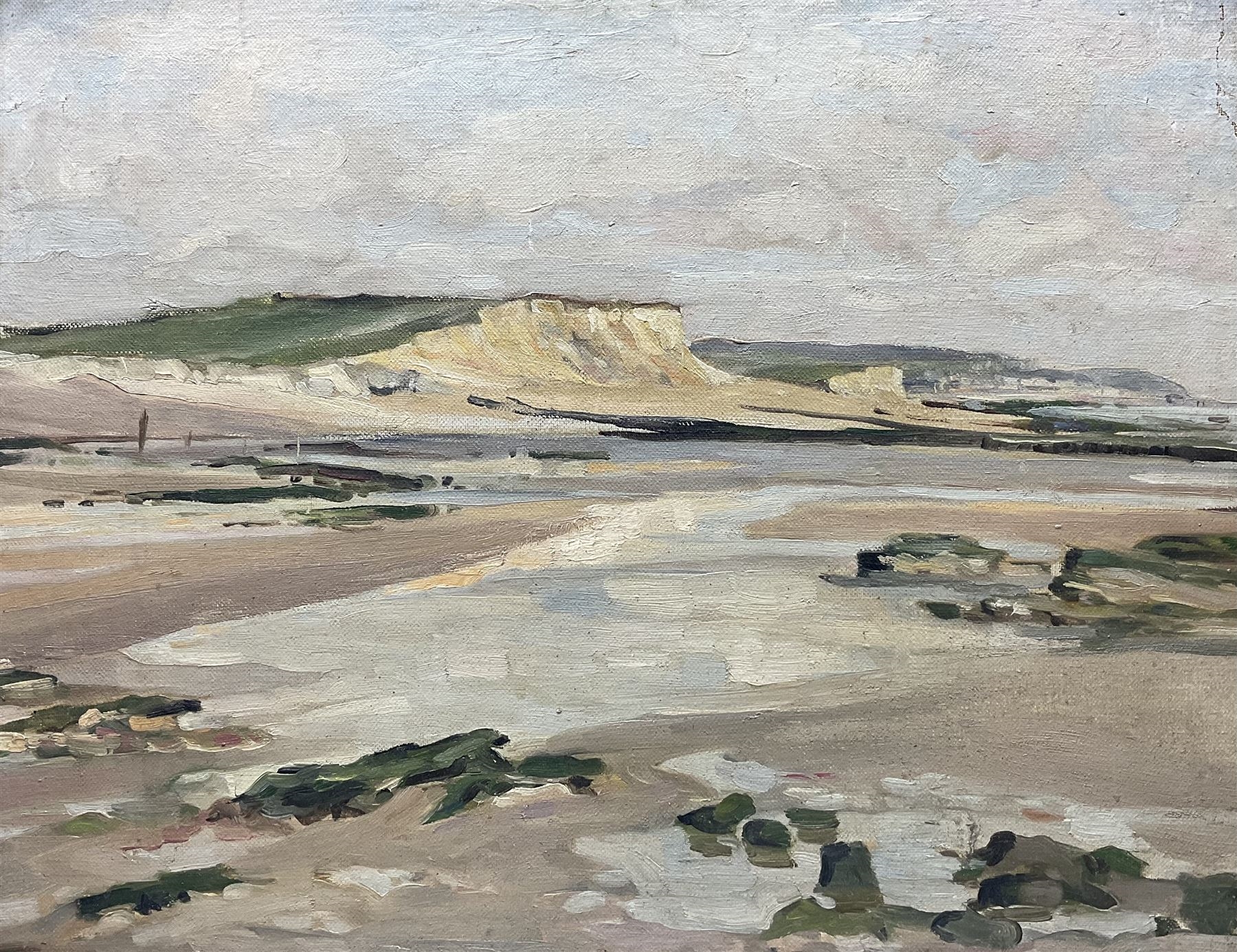 Artwork by Emily Court, The Hampshire Coast, Made of oil on canvas board