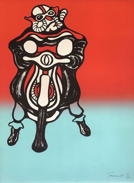 Charles Semser SEMSER Charles Lithograph 1971, signed,... Lot 527
