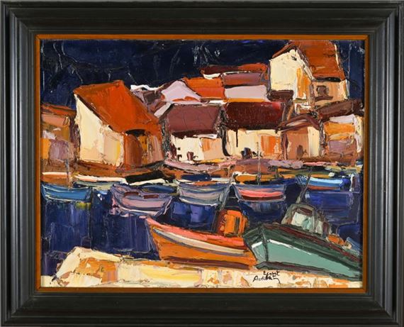 Mediterranean port by Ernest Audibert