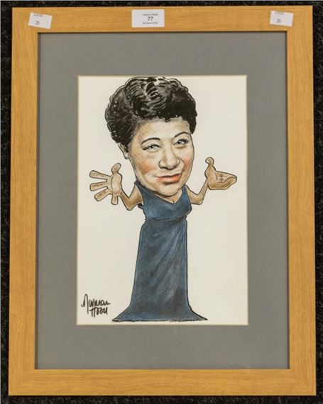 Ella Fitzgerald Jazz icon by Norman Hood