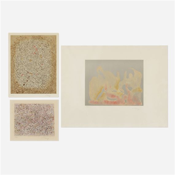 Mark Tobey | Three works from the Homage to Tobey portfolio (1974 ...