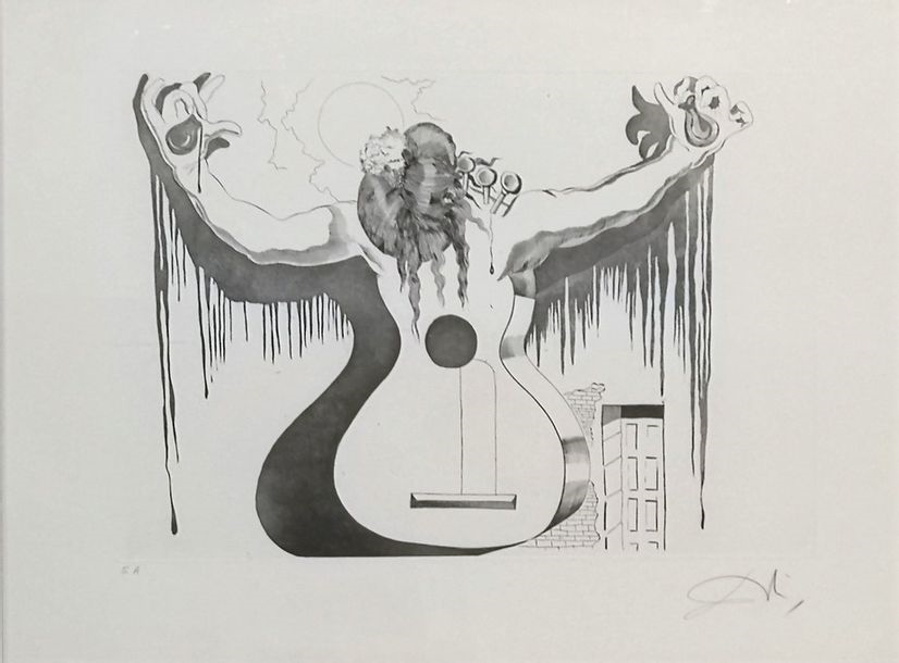 Salvador Dal Guitar Woman MutualArt