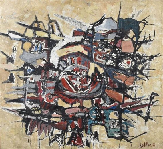 Suzanne Rodillon | Suzanne RODILLON (1916-1988) Composition Oil on ...