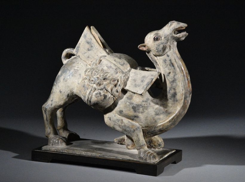 Artwork by Chinese School, 7th Century, CHINA, in the Tang style (618-907) Camel... - Lot 49 - De Baecque et Associés, Made of Terracotta