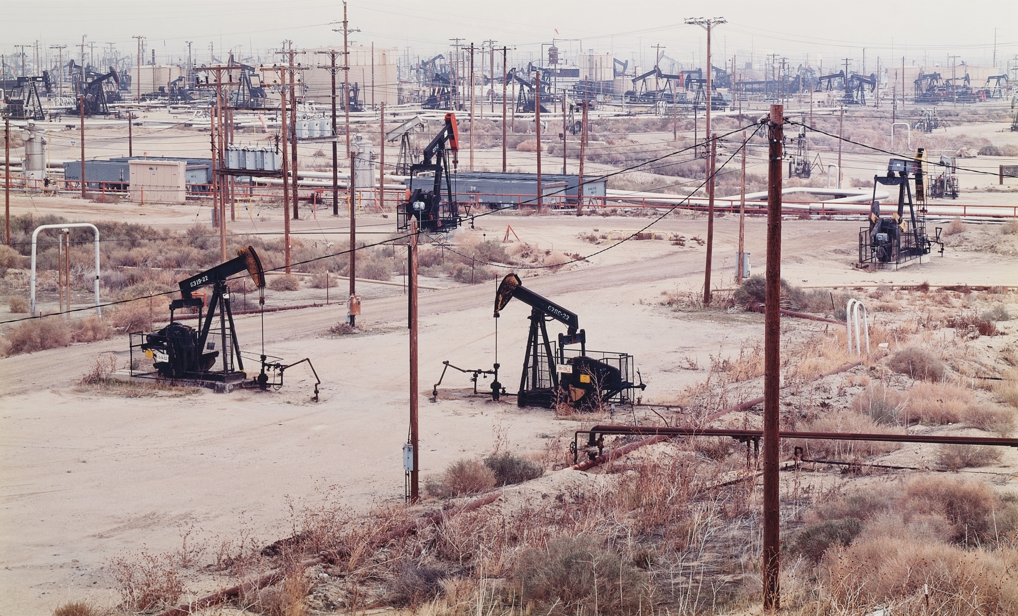 Oil Fields #3, McKittrick, California by Edward Burtynsky, Executed in 2002