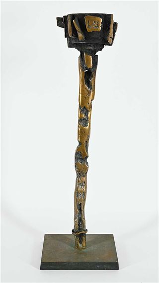 Untitled - Tall Large Candle Holder by Roy Leadbeater