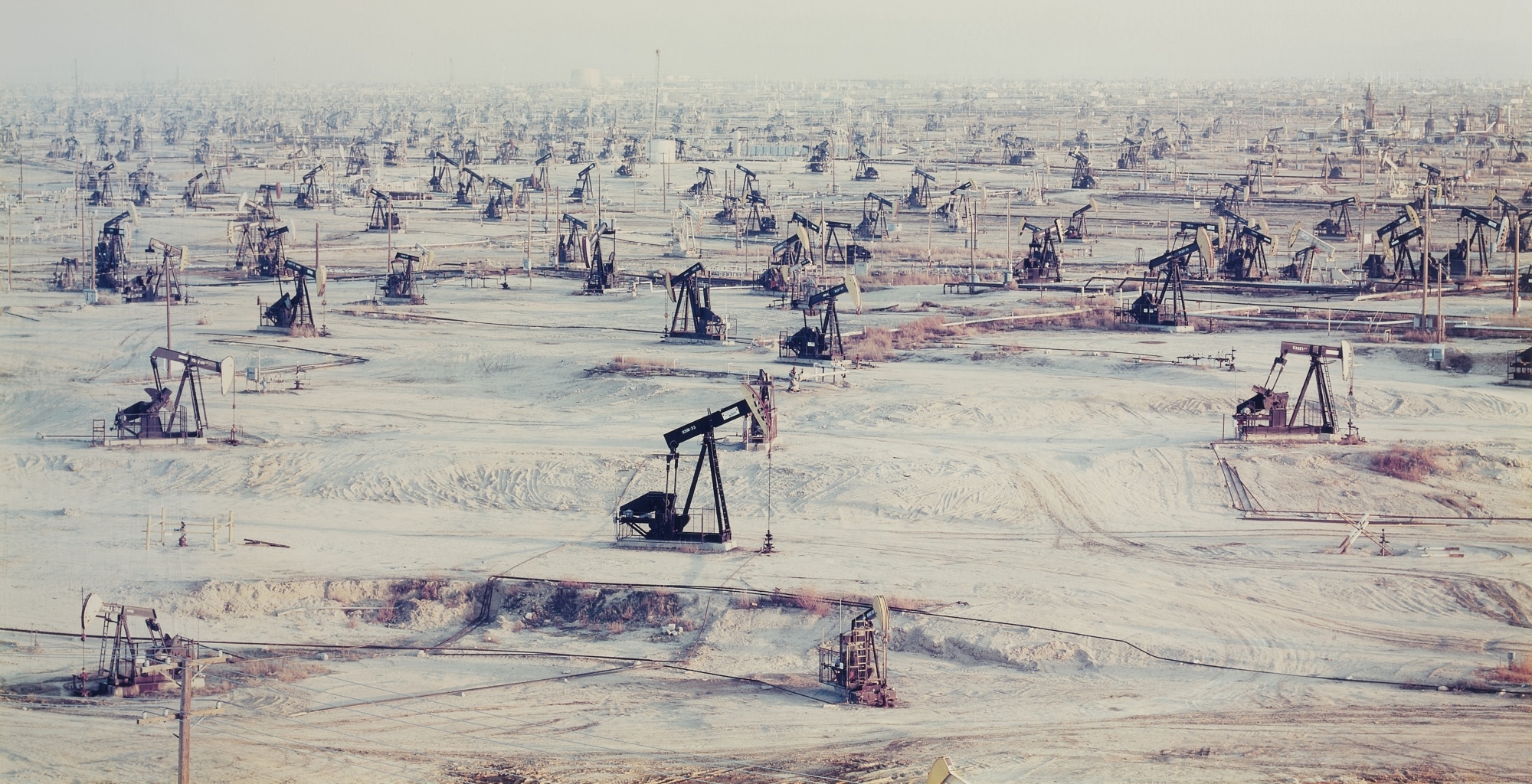 Oil Fields #1, Belridge, California by Edward Burtynsky, Executed in 2002