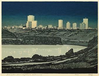 Edmonton from Highlands, Nocturne #10 #50/125 - George Weber