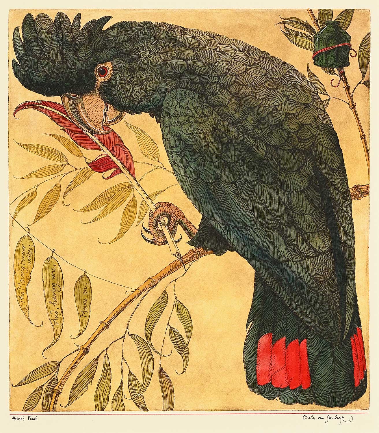 Charles van Sandwyk The Moving Finger Writes; And, Having Writ, Moves On. Artist