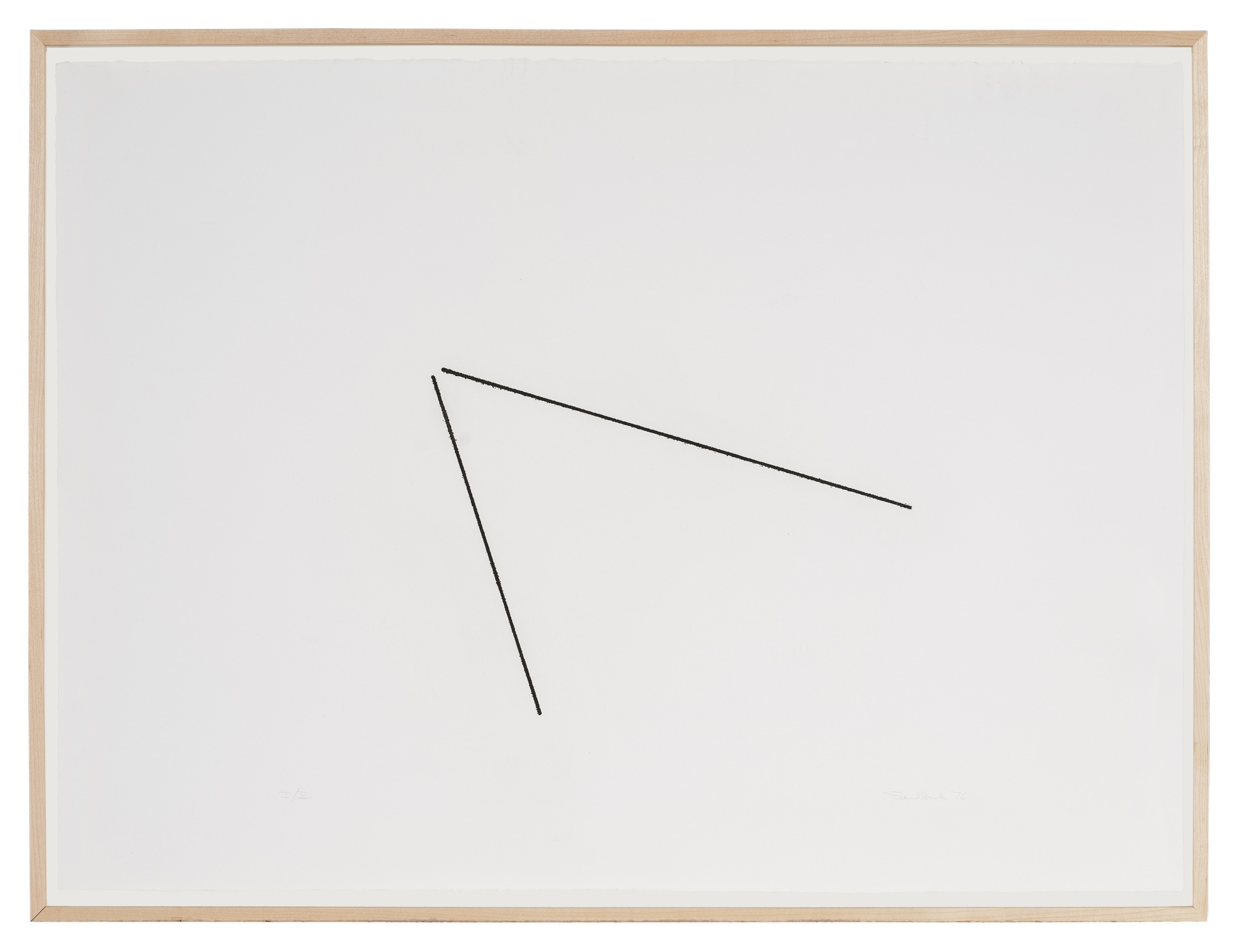 Fred Sandback | Four Variations of Two Diagonal Lines (1976) | MutualArt