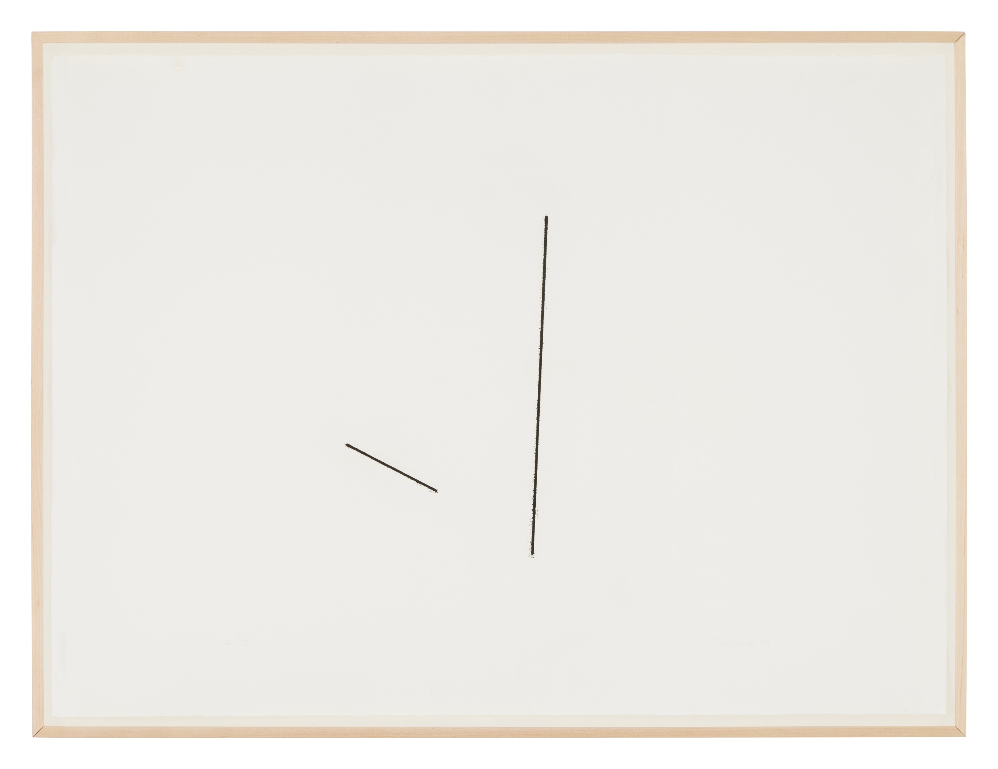 Fred Sandback | Four Variations of Two Diagonal Lines (1976) | MutualArt