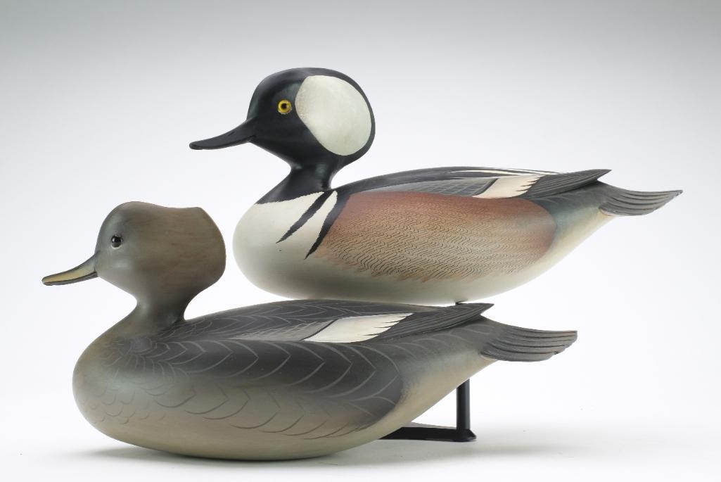 George Strunk | Pair of hooded mergansers (1999) | MutualArt