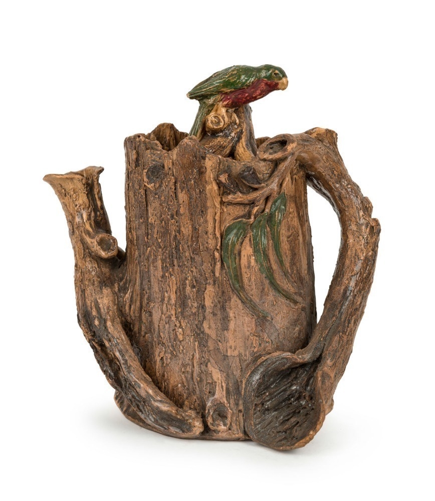 Tree trunk teapot - William Ricketts