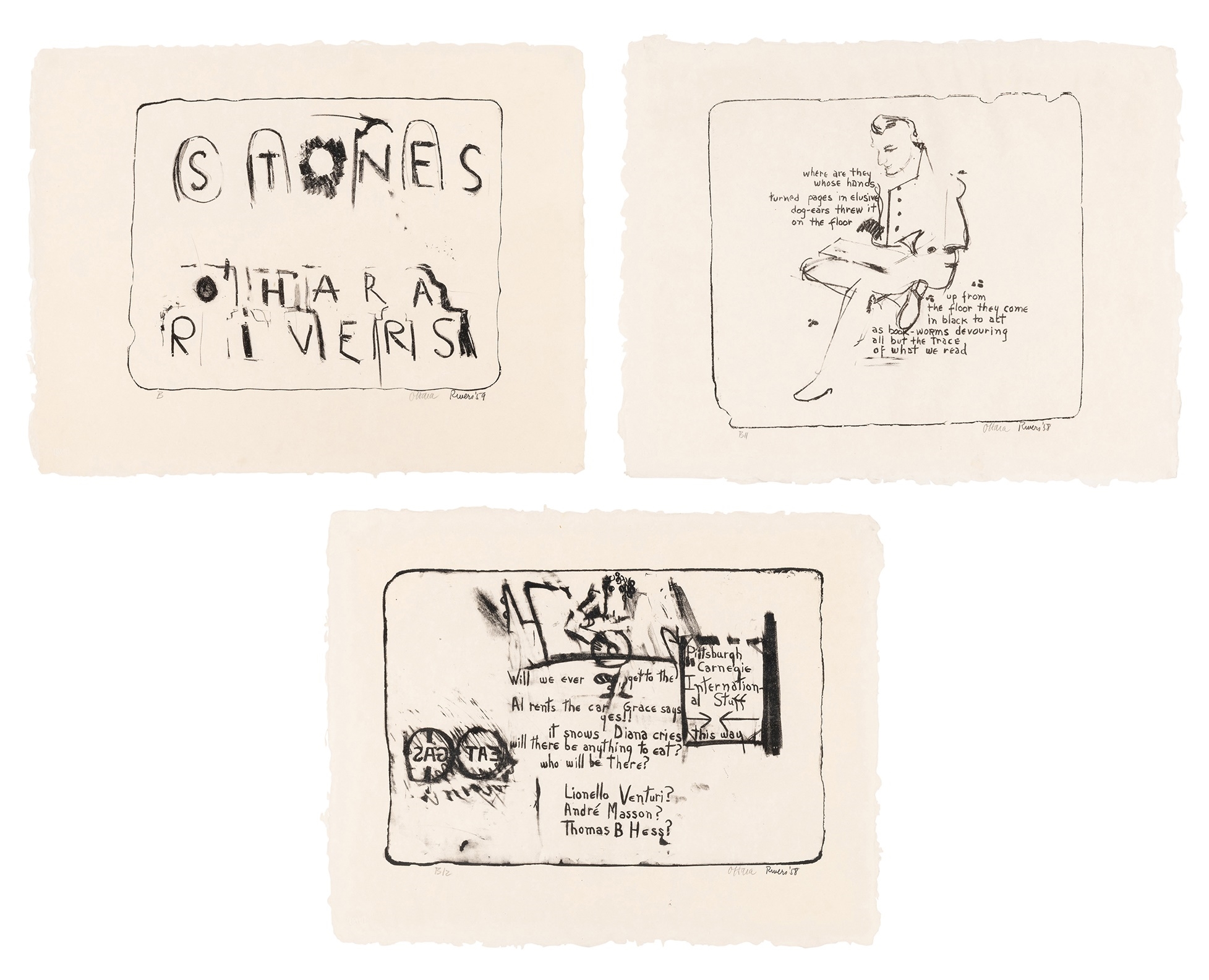 Larry Rivers | TITLE PAGE; WHERE ARE THEY; WILL WE EVER GET (SPARKS 11 ...