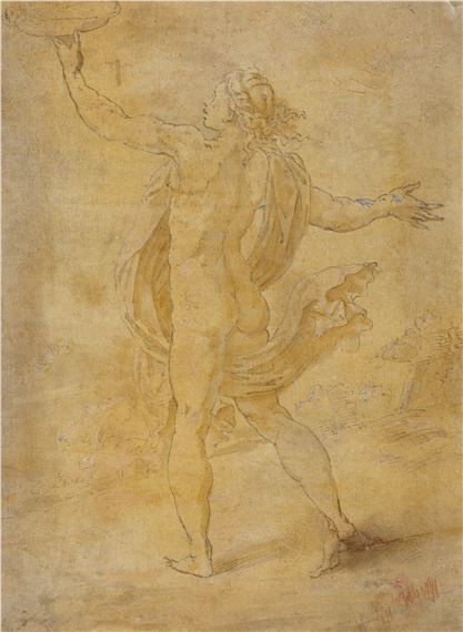 Ganymède tenant une coupe by Parmigianino, Italian School, 16th Century