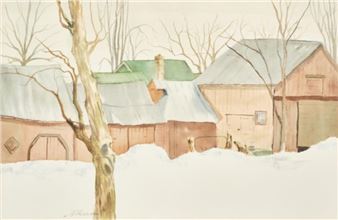 Street in winter - Janet Thurm