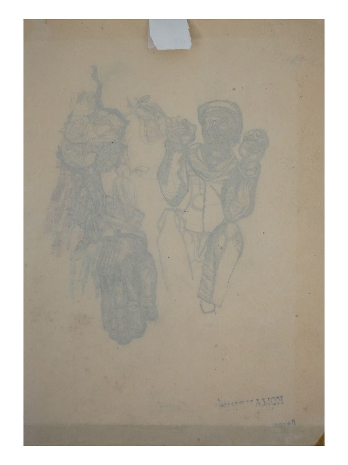 Artwork by Vsevolod Sulimo-Samuilo, A SCHOOL OF PAVEL FILONOV MIXED MEDIA DRAWING, RUSSIAN, Made of watercolor, ink, and graphite on paper