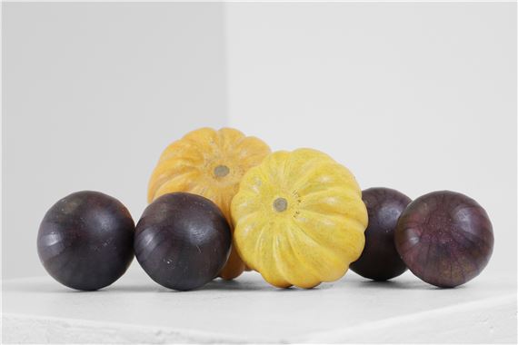 Howard Rice | a collection of painted fruit comprising four figs and ...