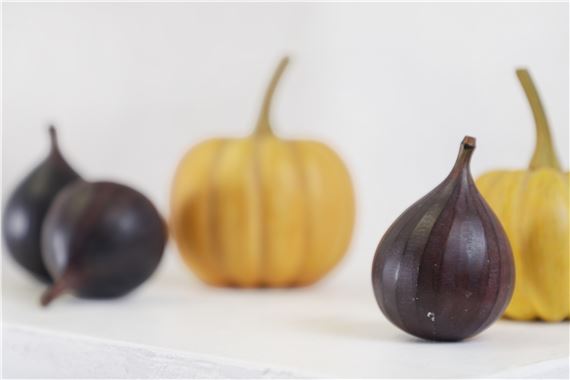 Howard Rice | a collection of painted fruit comprising four figs and ...