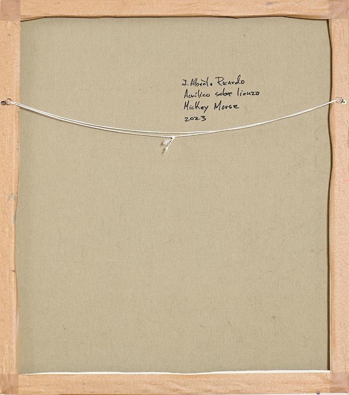 Artwork by Alberto Ricardo, Mickey Mouse (2023, Made of acrylic on canvas