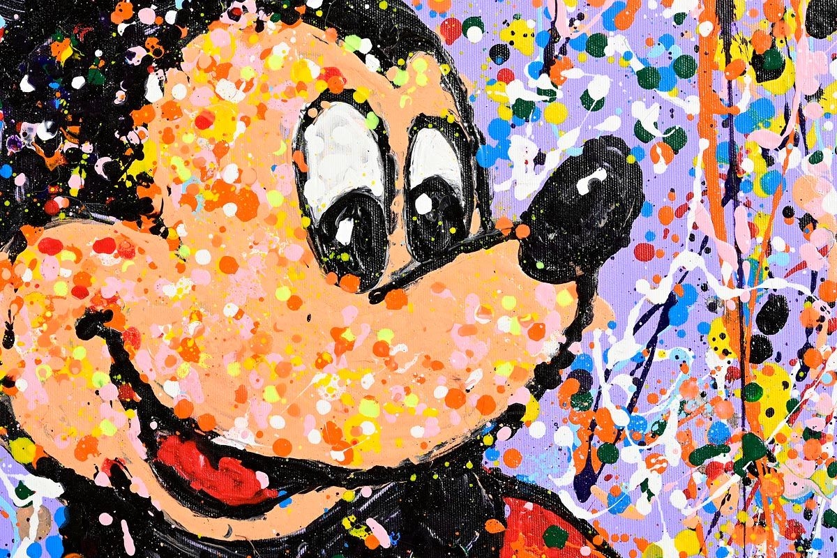 Artwork by Alberto Ricardo, Mickey Mouse (2023, Made of acrylic on canvas