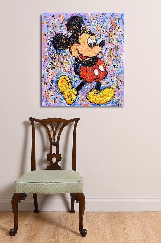 Artwork by Alberto Ricardo, Mickey Mouse (2023, Made of acrylic on canvas