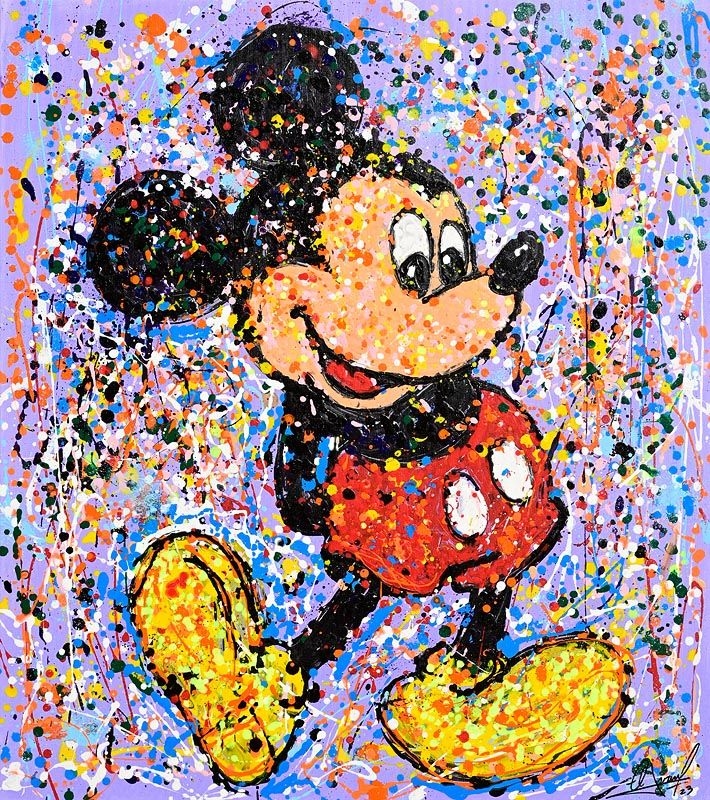 Artwork by Alberto Ricardo, Mickey Mouse (2023, Made of acrylic on canvas