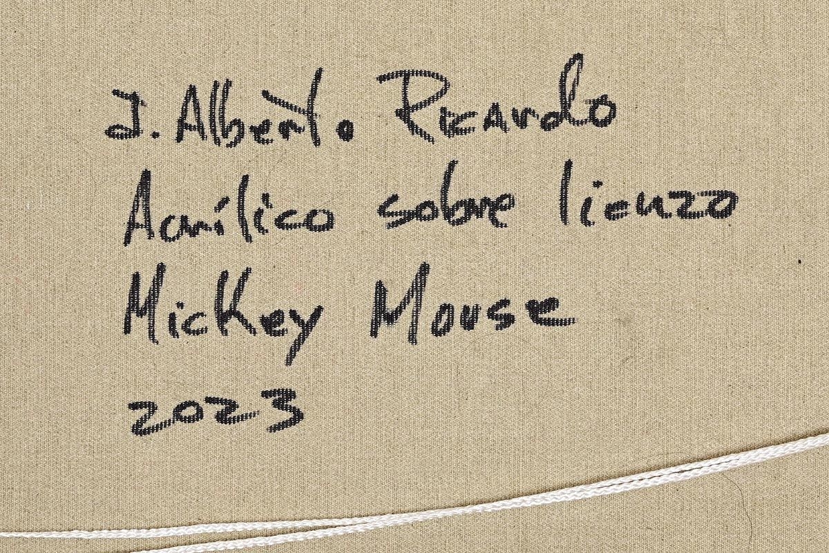 Artwork by Alberto Ricardo, Mickey Mouse (2023, Made of acrylic on canvas