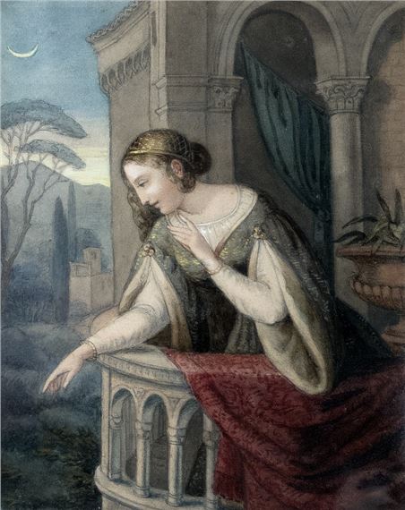 Julia auf dem Balkon - Louise Caroline Sophie Seidler