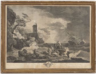 Scène de naufrage. - Claude-Joseph Vernet