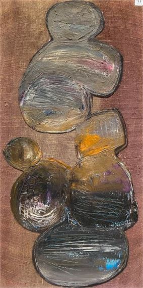 Gilbert PELISSIER (Born 1924) 4 Geometric compositions Mixed media on canvas