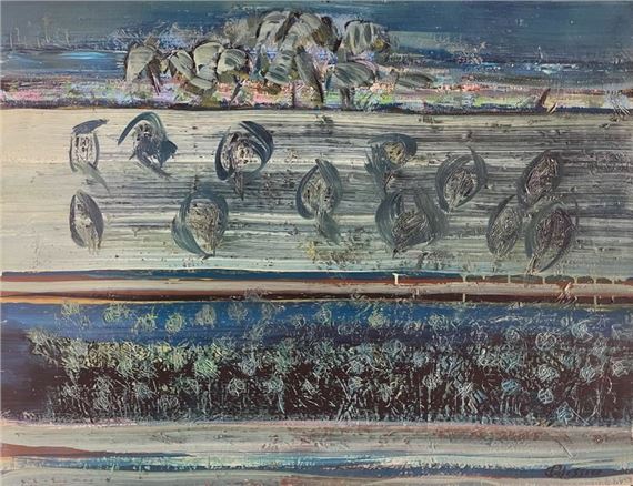 Gilbert PELISSIER (Born 1924) Four compositions Mixed media by Gilbert Pélissier