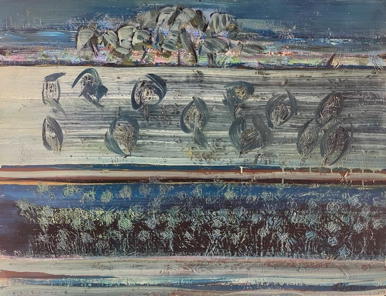 Artwork by Gilbert Pélissier, Gilbert PELISSIER (Born 1924) Four compositions Mixed media, Made of mixed media