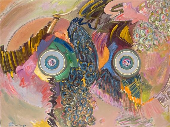 Gilbert PELISSIER (Born 1924) Two compositions Mixed media Signed by Gilbert Pélissier, Dated 1989