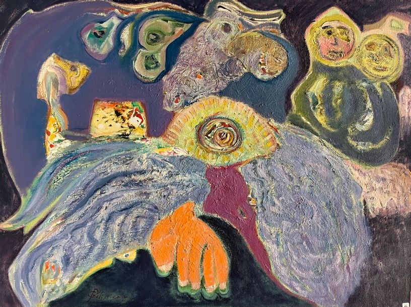 Artwork by Gilbert Pélissier, Gilbert PELISSIER (Born 1924) 3 Compositions Mixed media Signed, Made of mixed media