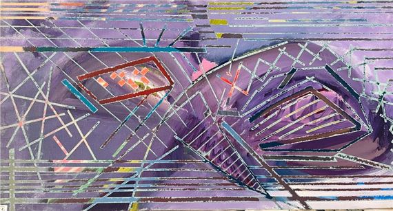 Gilbert PELISSIER (Born 1924) Four geometric compositions Mixed media on canvas