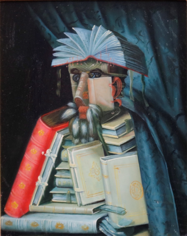 Kopist/in (20. Jh.) - "Der Bibliothekar", Kopie nach einem Gemälde des italienischen Manieristen Gi - Giuseppe Arcimboldo