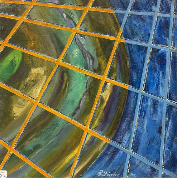 Gilbert PELISSIER (Born 1924) 5 Geometric compositions Mixed media Signed