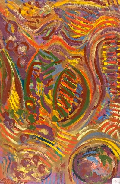 Artwork by Gilbert Pélissier, Gilbert PELISSIER (Born 1924) 8 Compositions Acrylics on wood, Made of wood