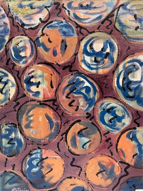 Artwork by Gilbert Pélissier, Gilbert PELISSIER (Born 1924) 8 Compositions Acrylics on wood, Made of wood