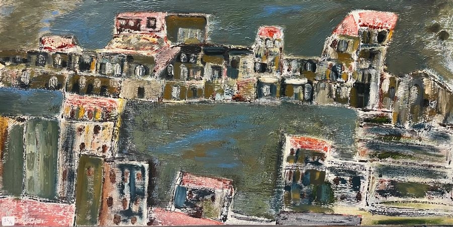 Artwork by Gilbert Pélissier, Gilbert PELISSIER (Born 1924) Four compositions Mixed media Signed, Made of mixed media