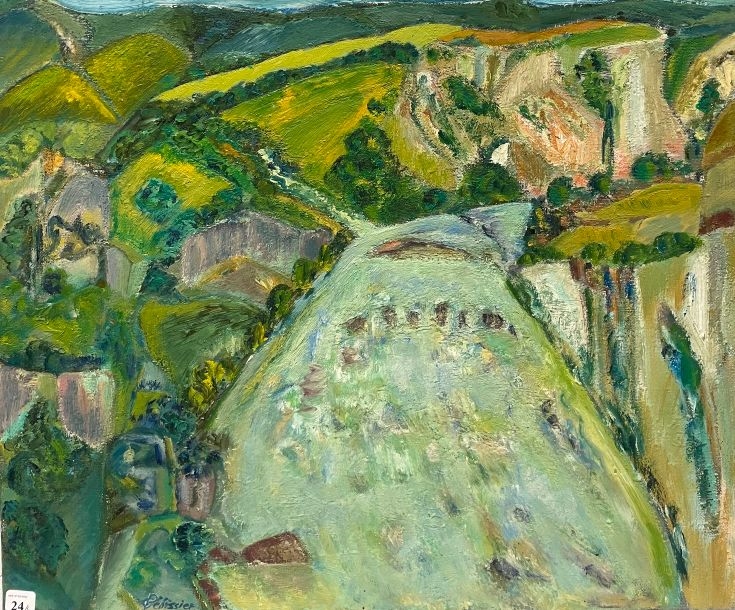 Artwork by Gilbert Pélissier, Gilbert PELISSIER (Born 1924) Four compositions Mixed media Signed, Made of mixed media