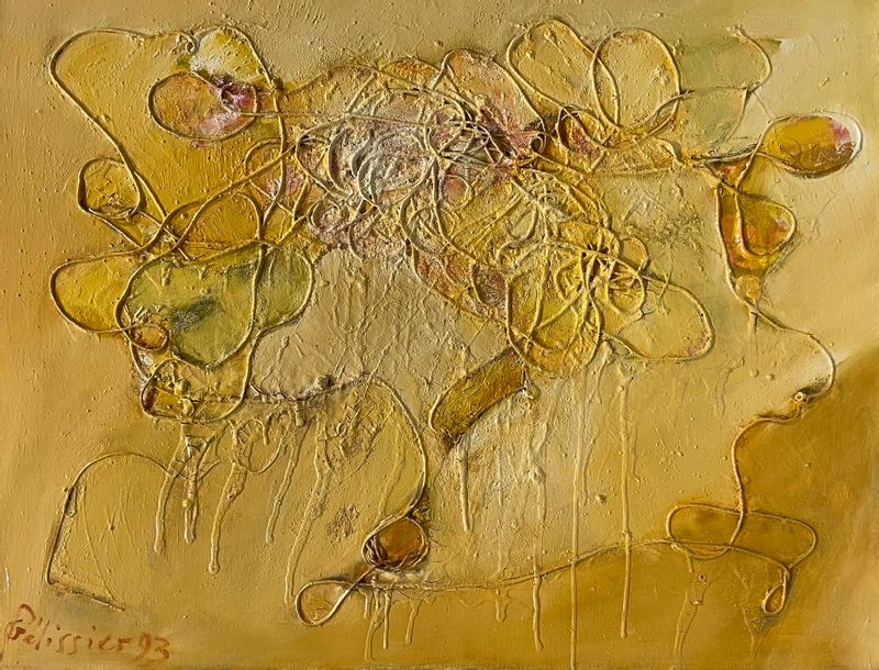 Artwork by Gilbert Pélissier, Gilbert PELISSIER (Born 1924) 4 Compositions Mixed media Signed, Made of mixed media