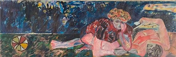 Gilbert PELISSIER (Born 1924) Composition Mixed media on canvas