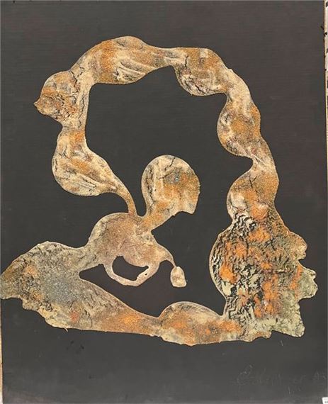 Gilbert PELISSIER (Born 1924) Two compositions Mixed media on cardboard