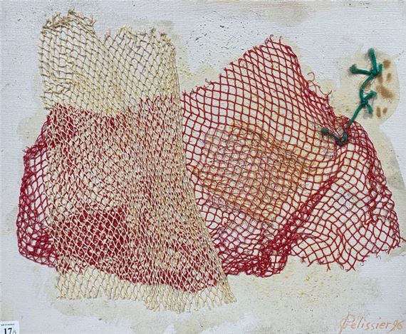 Gilbert PELISSIER (Born 1924) Four compositions Mixed media and collage