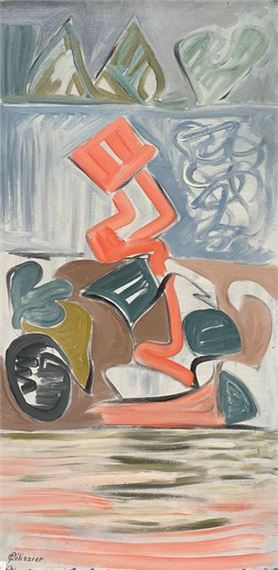 Gilbert PELISSIER (Born 1924) 5 Compositions Mixed media Signed by Gilbert Pélissier, 1965